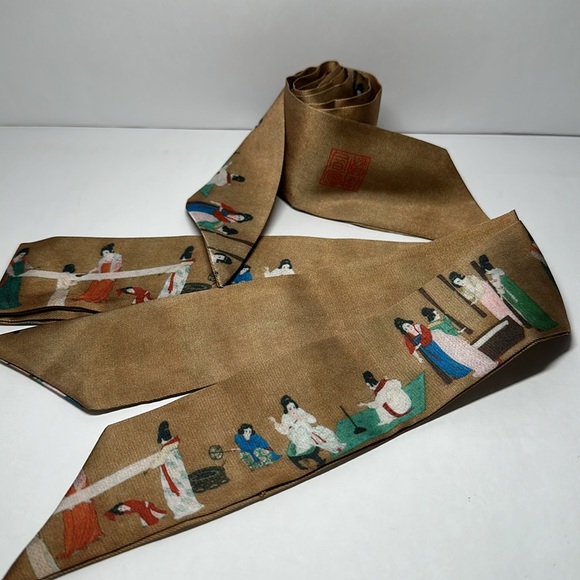 Two Van Gogh Oil Painting Thin Scarves / Hair Bands / Scarves - #951 - Picture 2 of 7